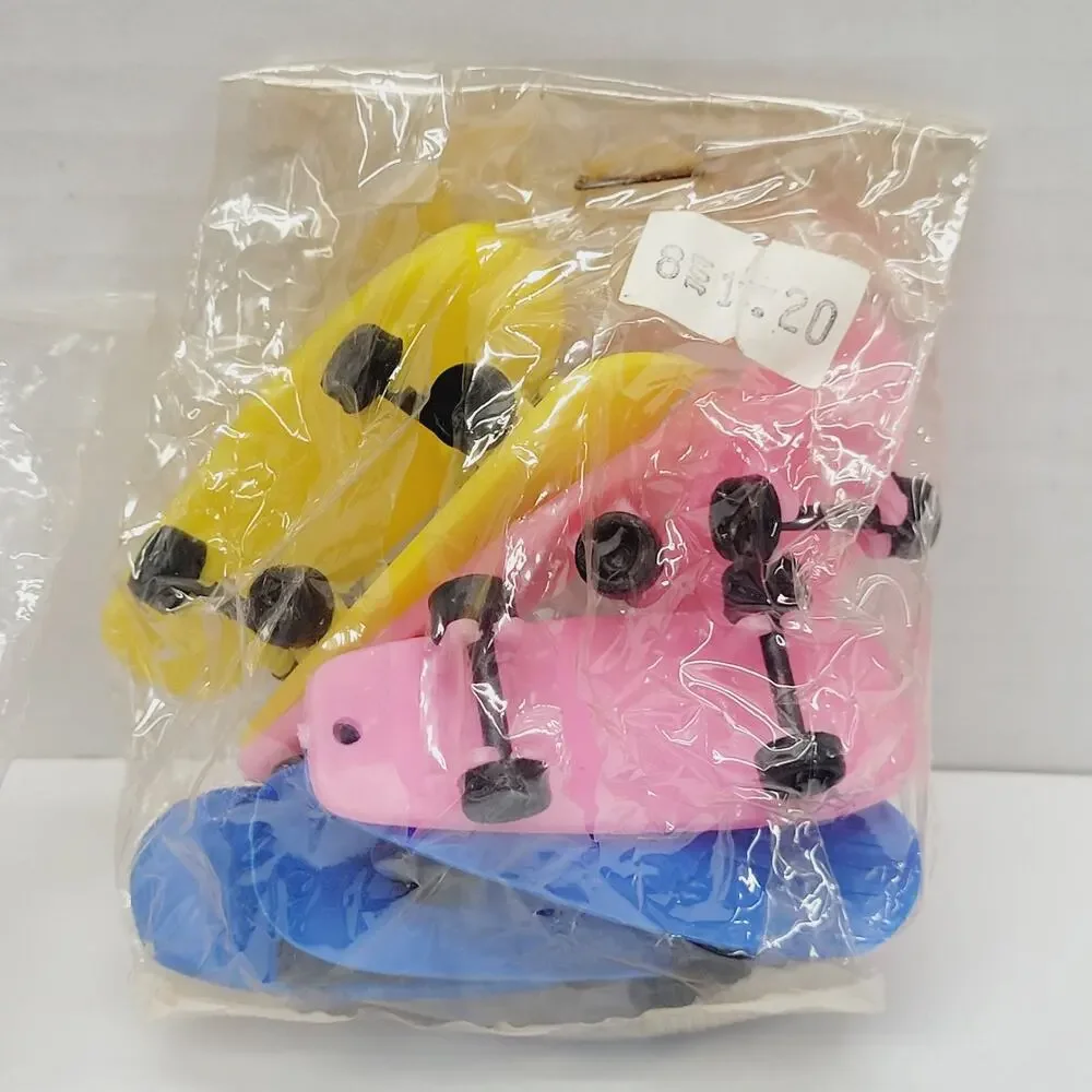 Vintage Football Skateboard Bakery Cake Toppers Crafts Figures 1984 Sports Lot